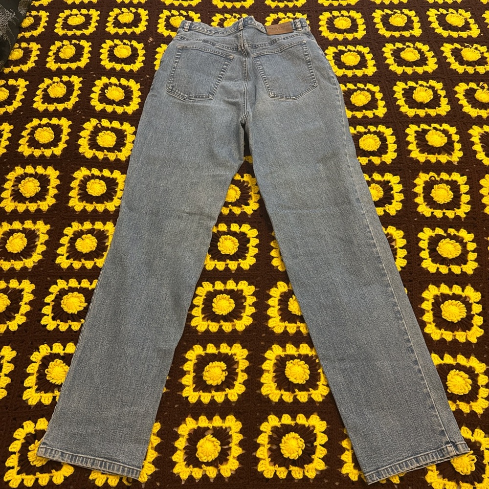 Vtg Ralph Lauren Lauren Jeans Women’s Blue High Rise Straight Leg Soft Mom Jeans